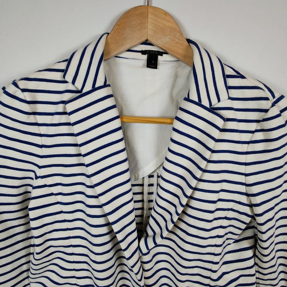 J. Crew‎ Maritime Women's Small Striped Blazer - Picture 2 of 13